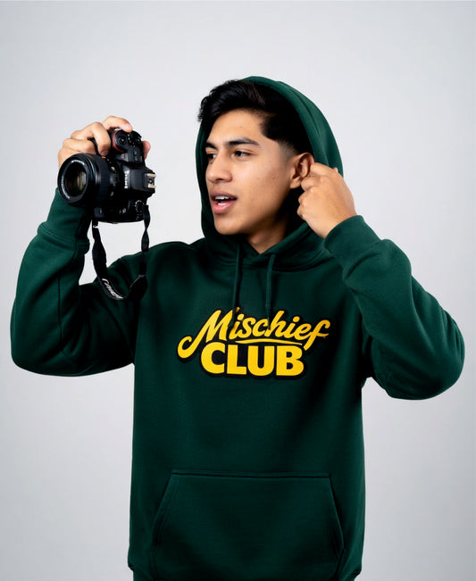 Mischief Club Originals | Super Warmth, Front and Back Print | Unisex Oversized Hoodie