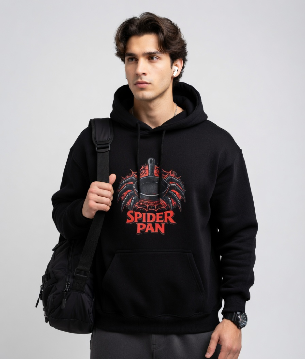 "Spider Pan" Super Hero Pun Unisex Hoodie