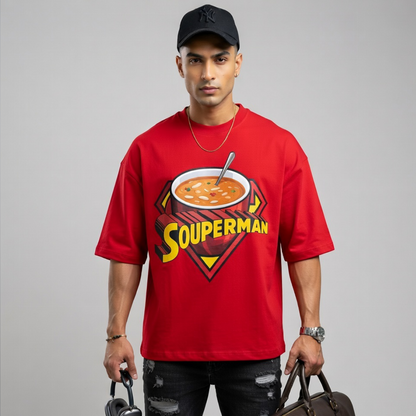 Souperman Unisex Terry Oversized Tee