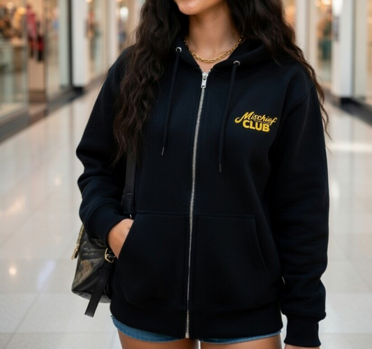 "Mischief Club Originals" Unisex Zipped Hoodie