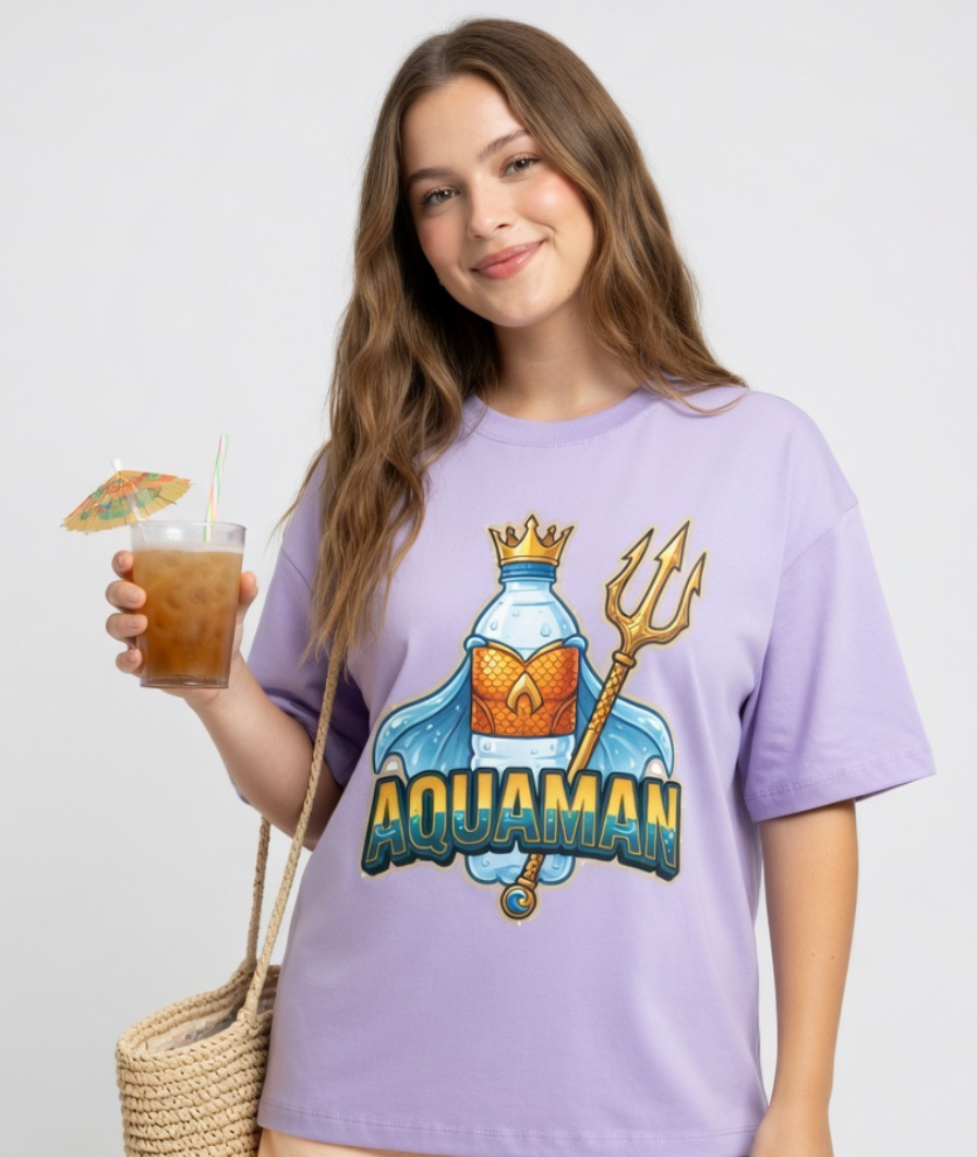 "Aqua"Man Unisex Oversized Tee