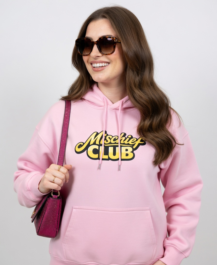 Mischief Club Originals | Super Warmth, Front and Back Print | Unisex Oversized Hoodie