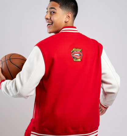 Heritage Embroidered Unisex Varsity Jacket | Mischief Club Originals | 100% Cotton