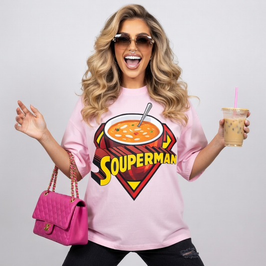 Souperman Unisex Terry Oversized Tee