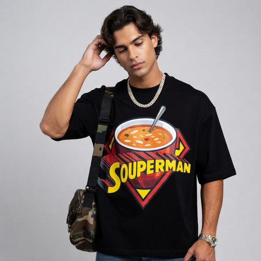 Souperman Unisex Terry Oversized Tee