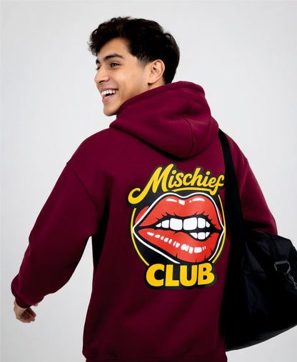 Mischief Club Originals | Super Warmth, Front and Back Print | Unisex Oversized Hoodie