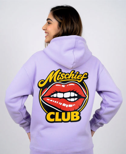 Mischief Club Originals | Super Warmth, Front and Back Print | Unisex Oversized Hoodie