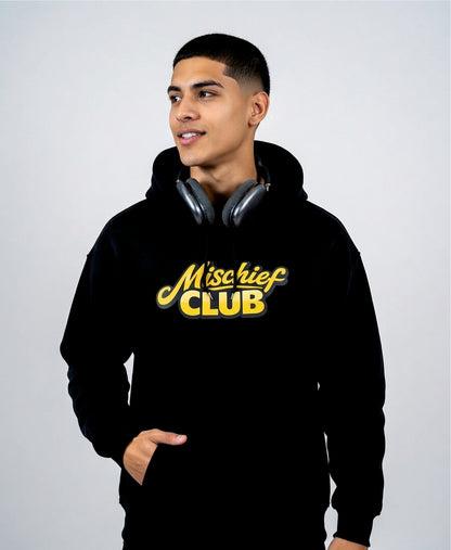 Mischief Club Originals | Super Warmth, Front and Back Print | Unisex Oversized Hoodie